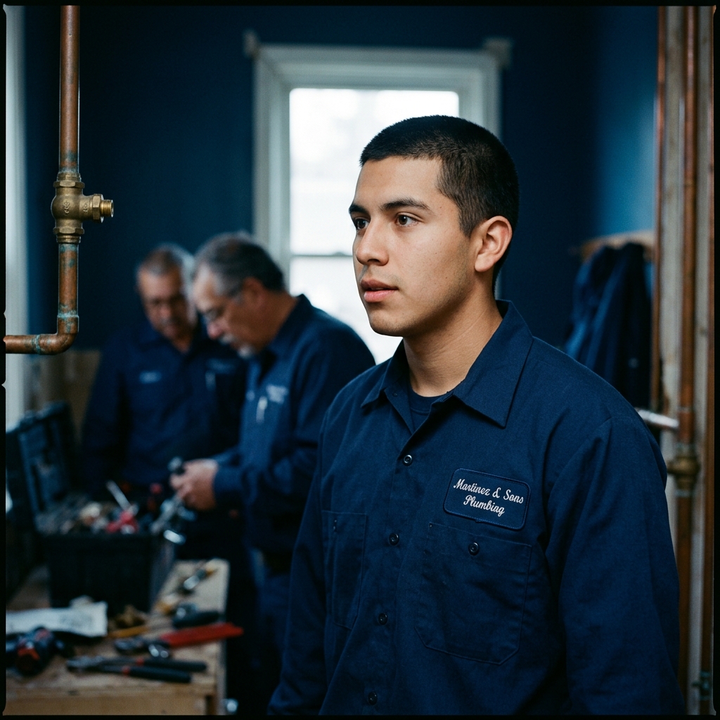 Tomas Reyes, Apprentice Plumber